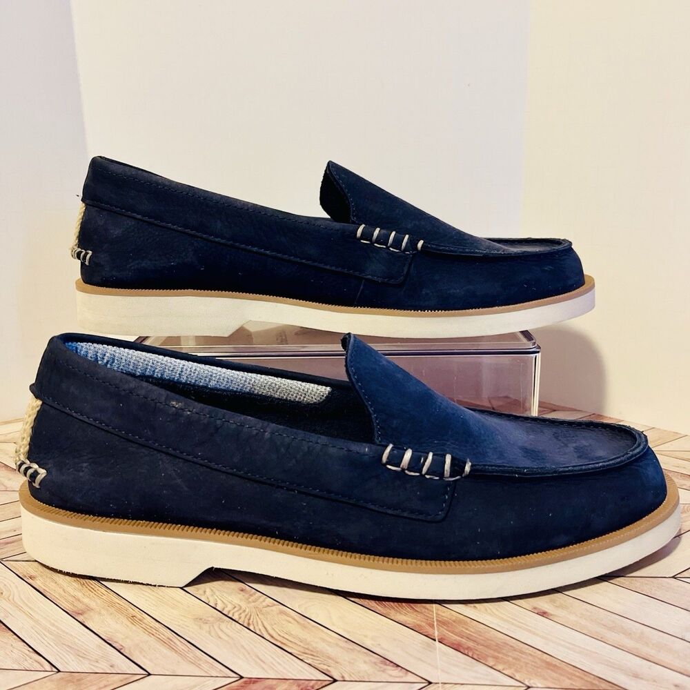 Sperry Authentic Original Double Sole Venetian Loafer M 11.5 Navy Blue STS25570 - Picture 2 of 8